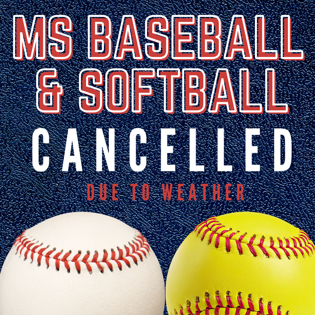 baseball and softball cancelled