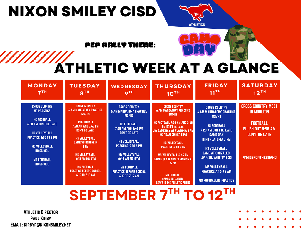 week at a glance