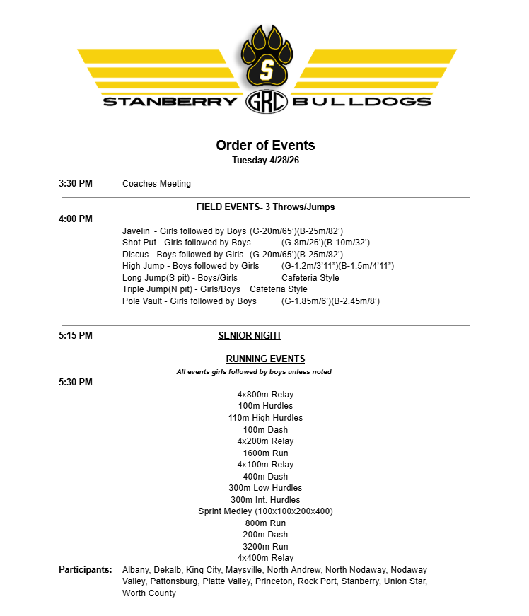 bulldog events