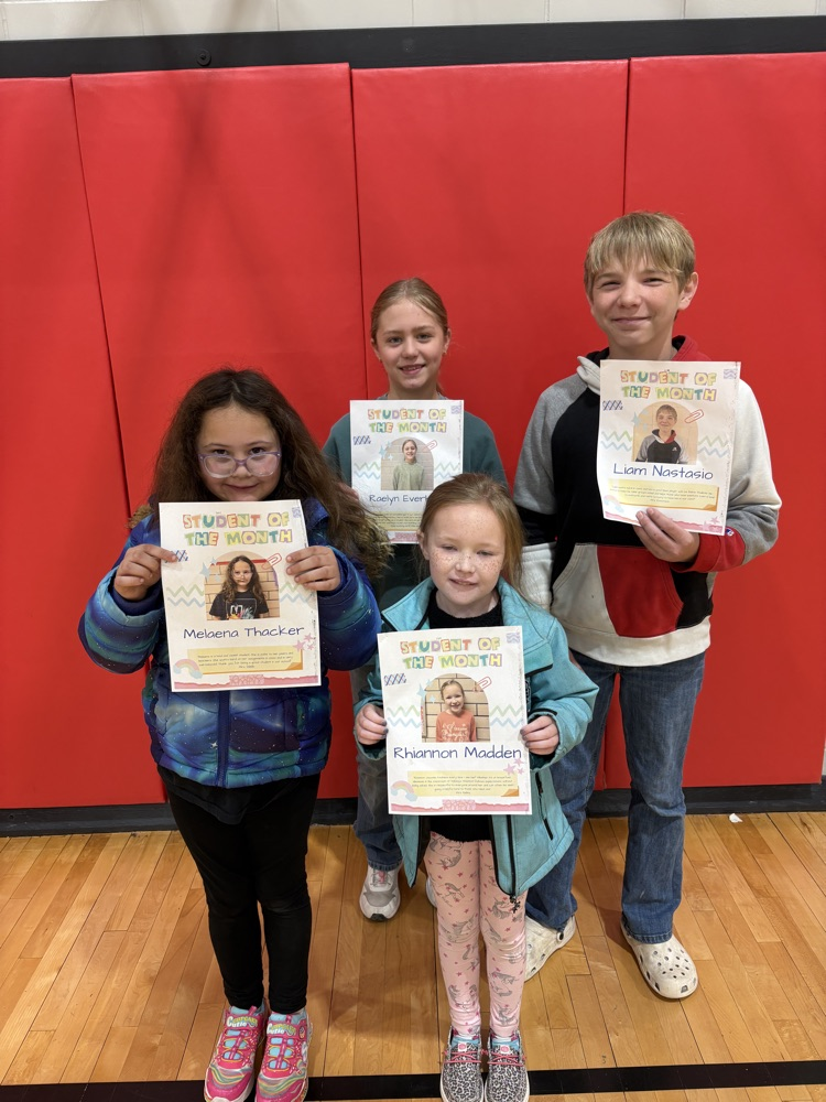 kids StuCo students of the Month