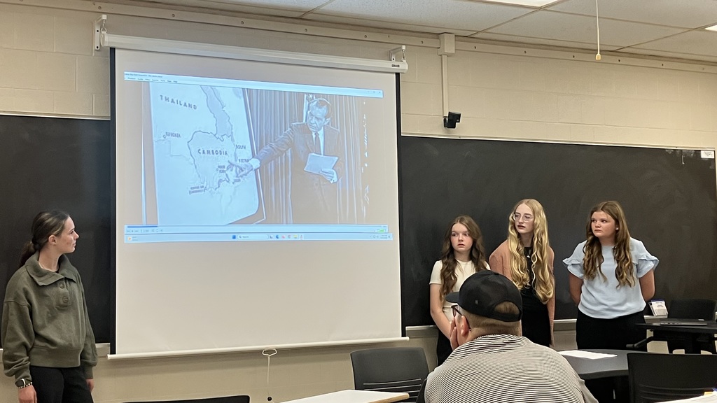 students presenting 