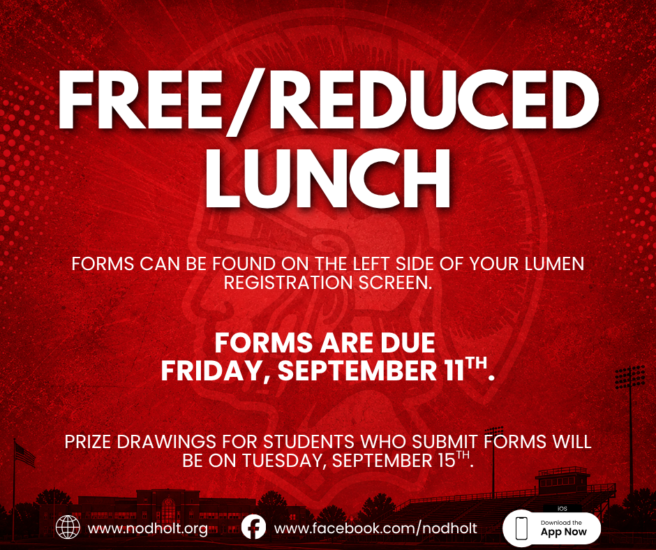 free/reduced lunch info
