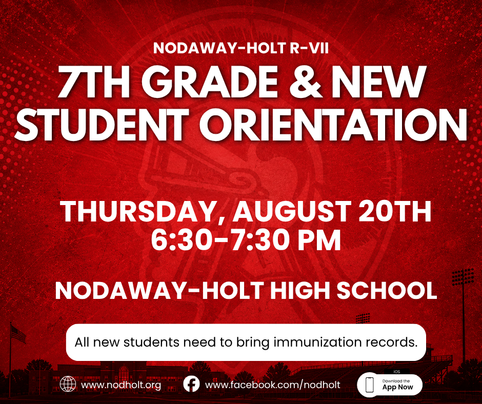 7th grade and new student orientation