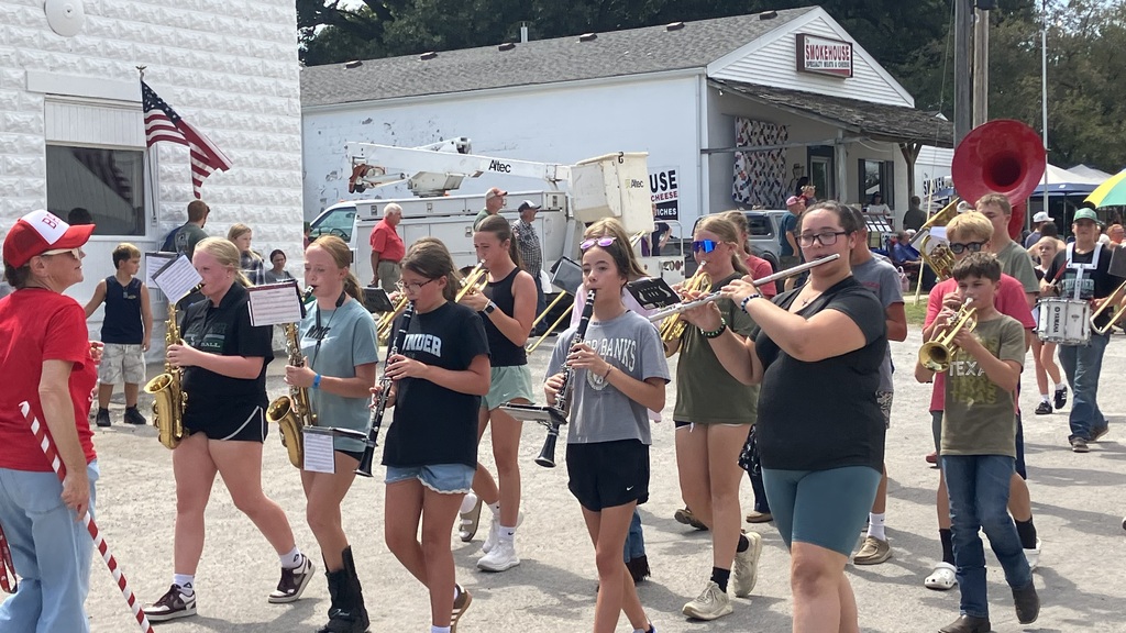 Band performing at the fair