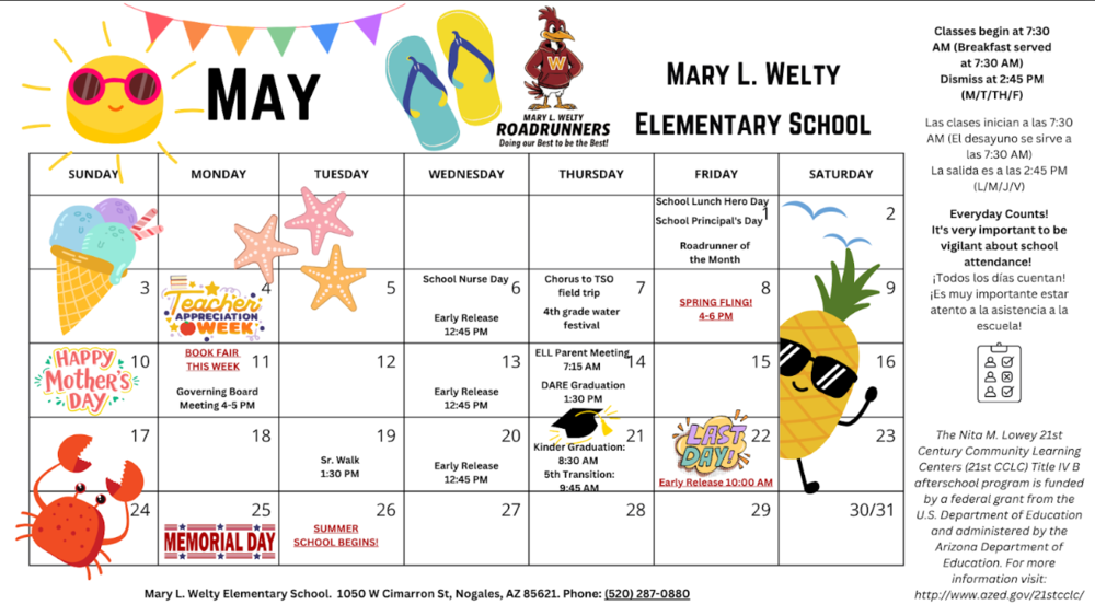 May Calendar