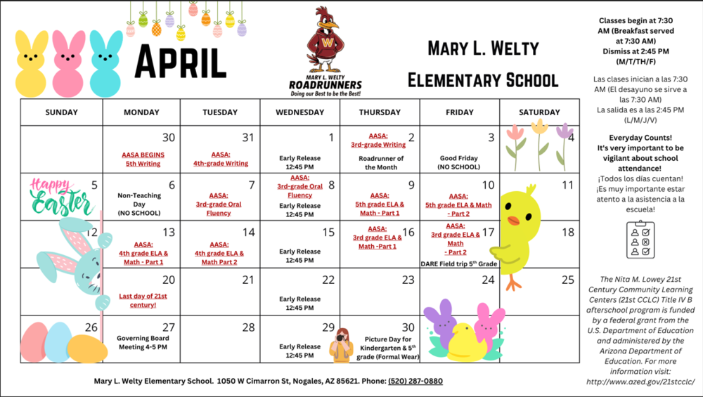 April Calendar