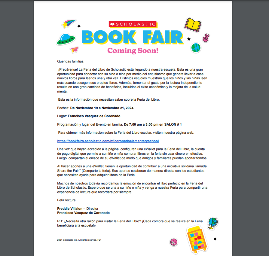 Book Fair Spanish