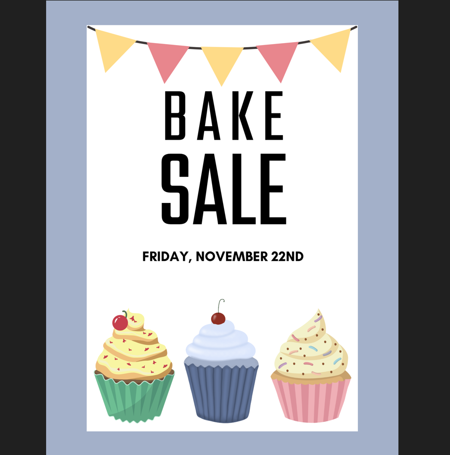 Bake Sale 11/22