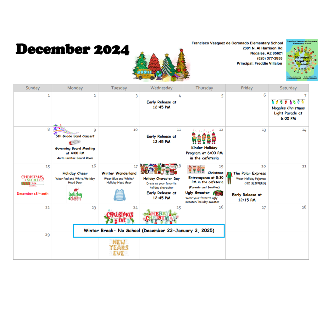 december calendar