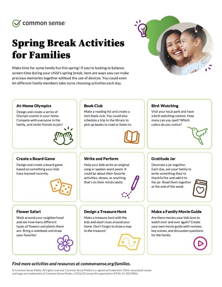 Spring Break activities