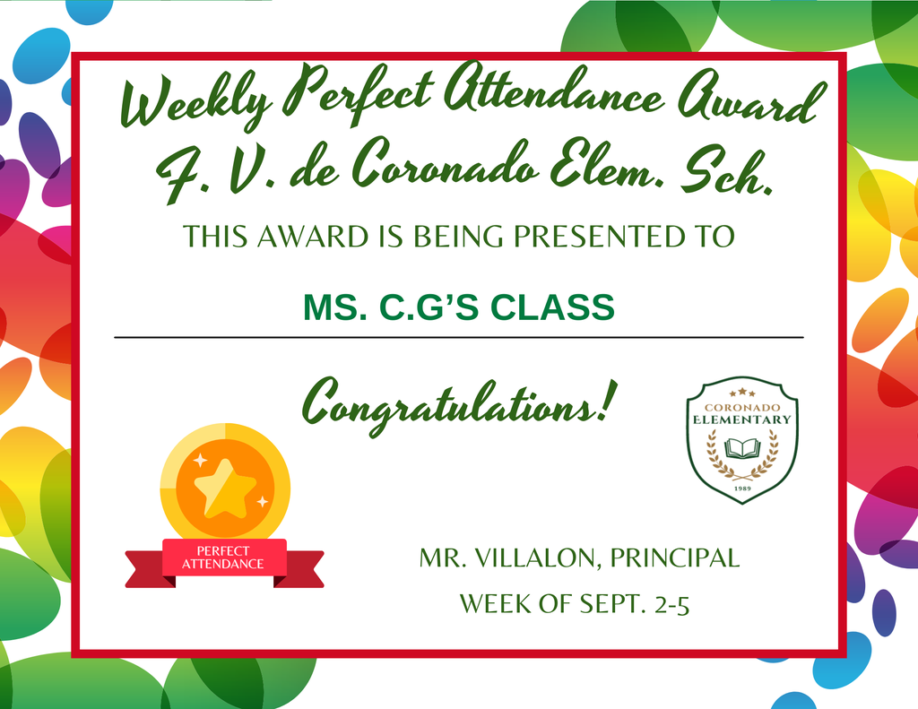 Weekly Perfect Attendance