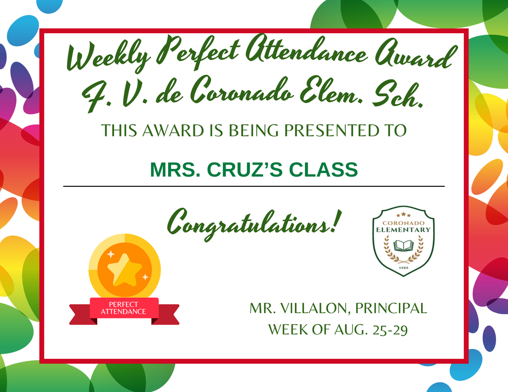 Weekly Perfect Attendance