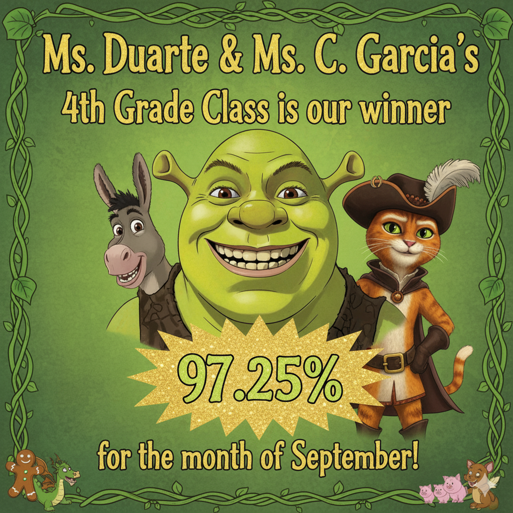 September attendance winners