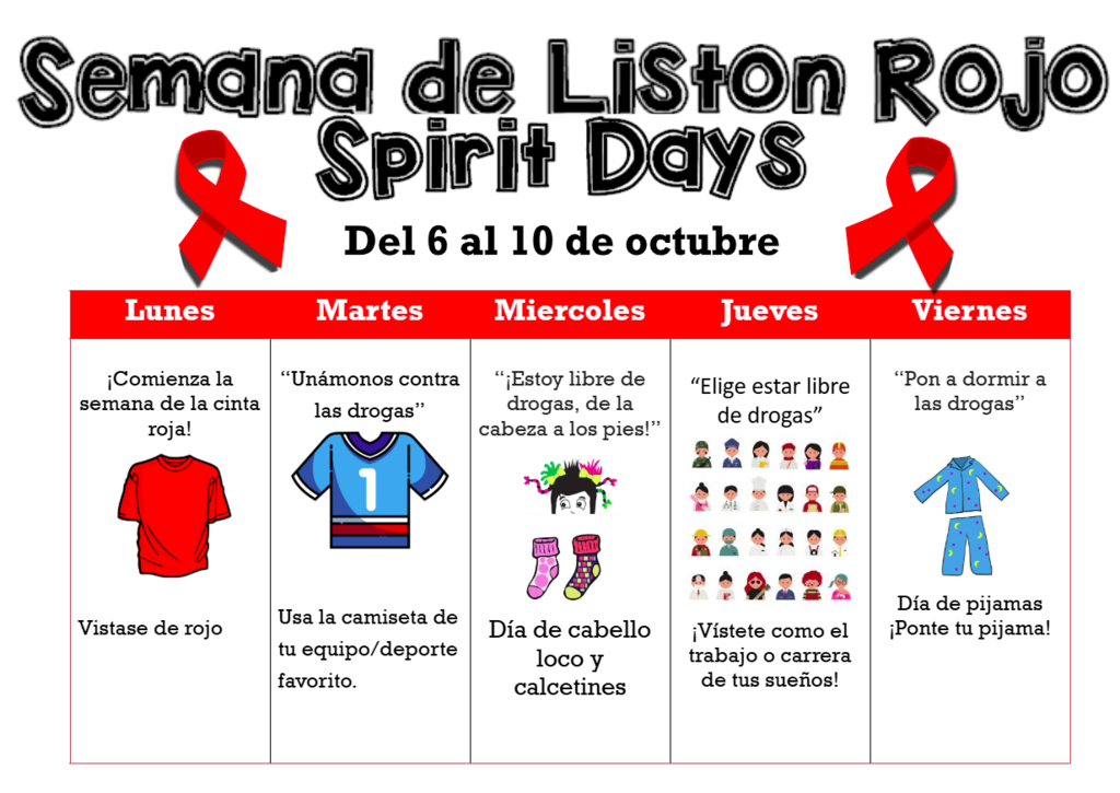 red ribbon week Spanish