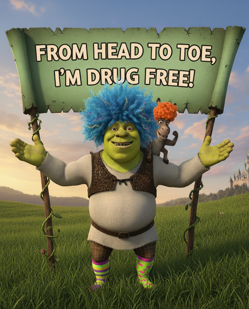 from head to toe I'm drug free