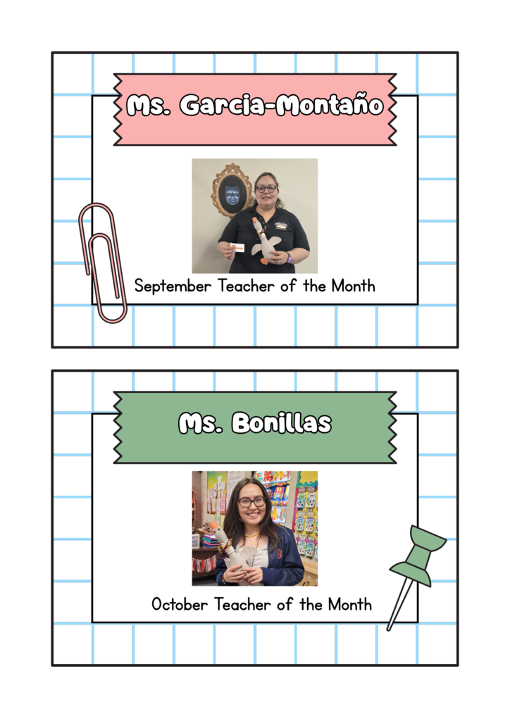 september and october teachers of the month