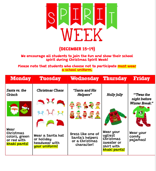 X-Mas Spirit Week