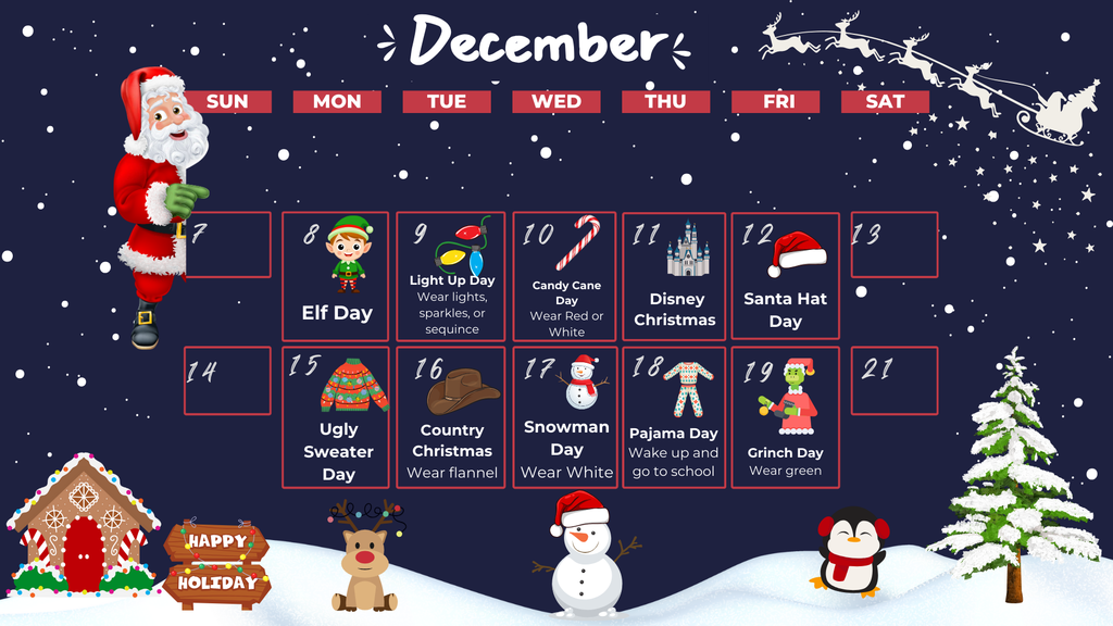 Xmas 2025 spirit week