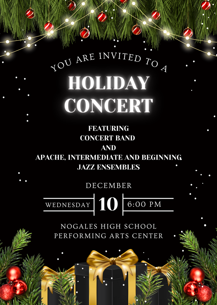 NHS Holiday Concert Featuring the Concert Band and the Jazz Ensembles