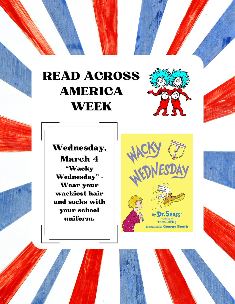 Wednesday, March 4 - Wacky Wednesday
