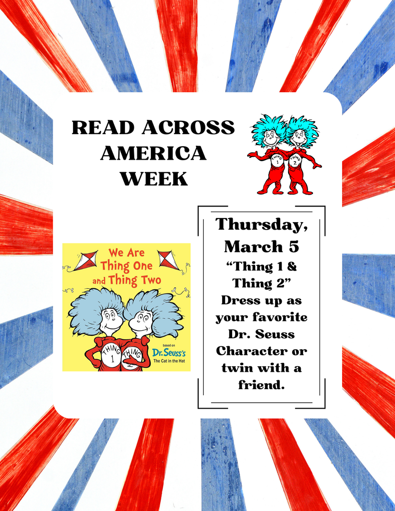 Thursday, March 5 - Thing 1 and Thing 2