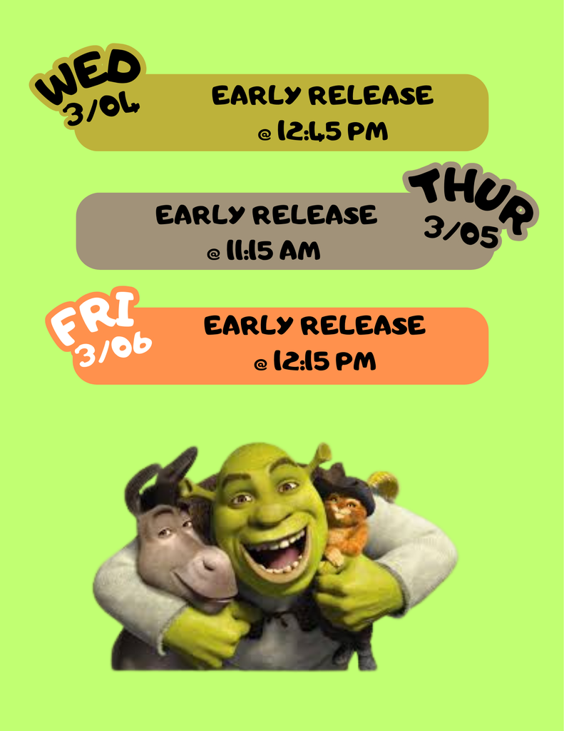 early release days parent teacher conference week