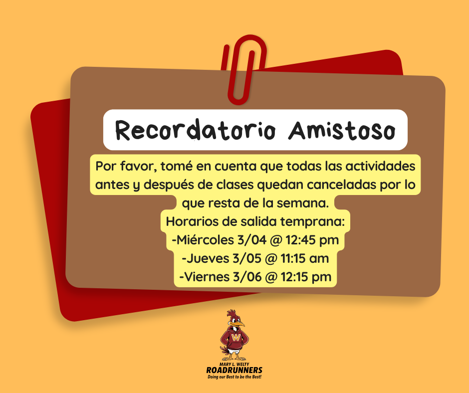 early release days parent teacher conference week spanish