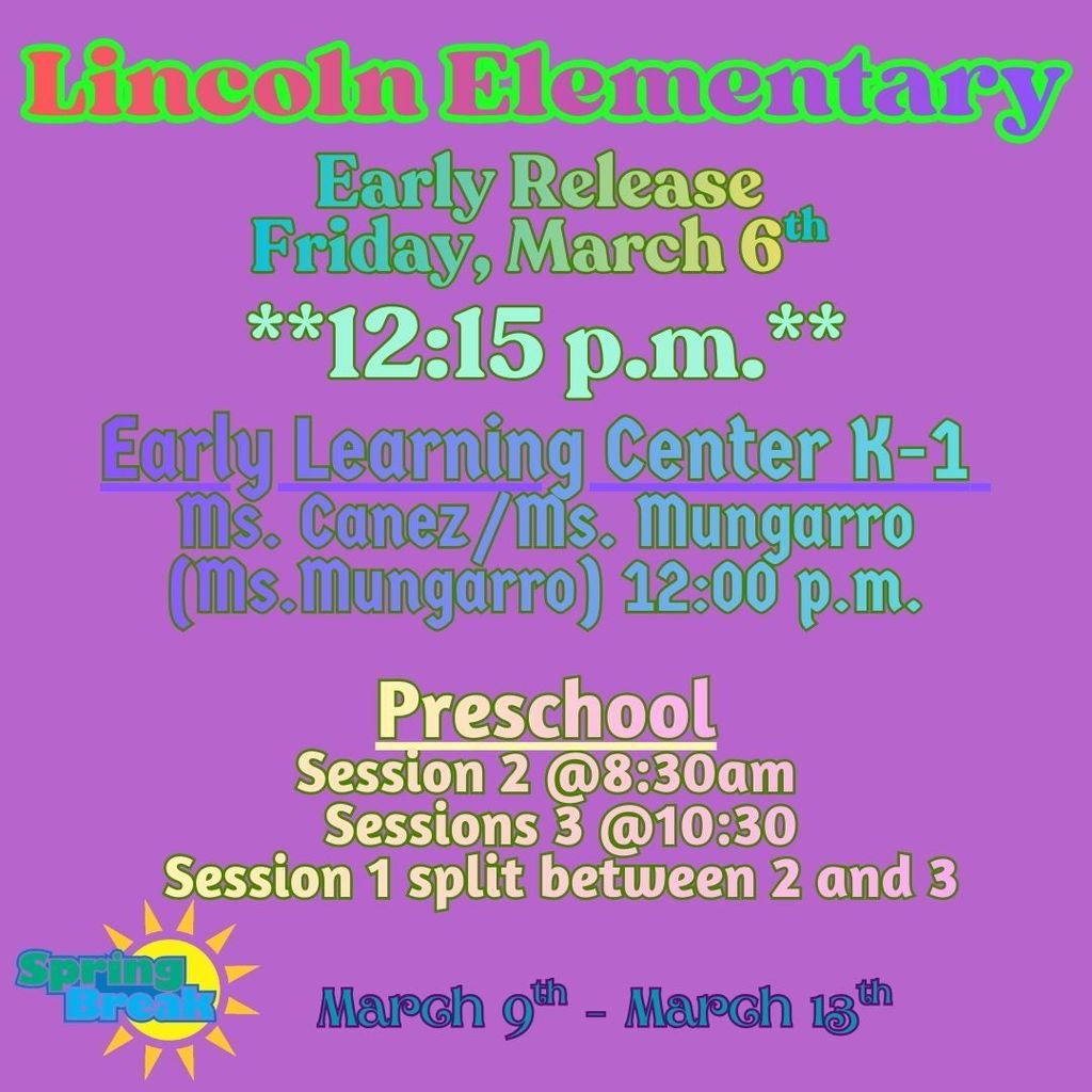 early release reminder