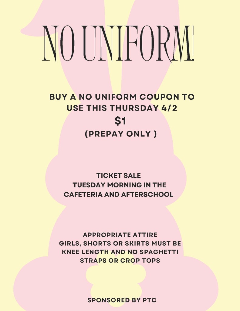 no uniform flyer march 2026