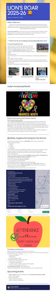 weekly Newsletter
