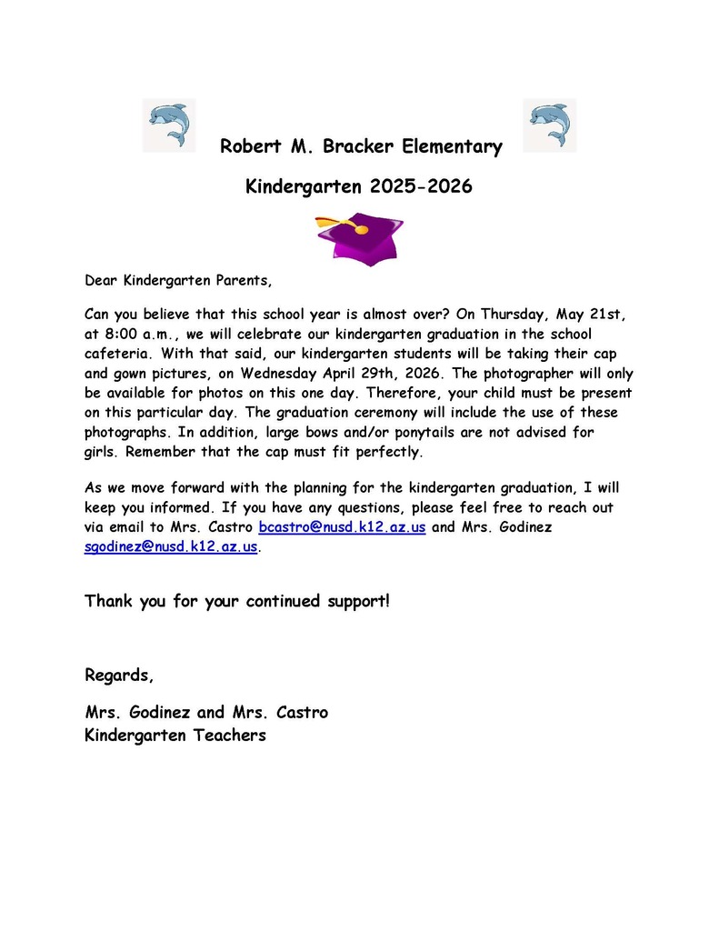 Kinder Parent Letter 2026