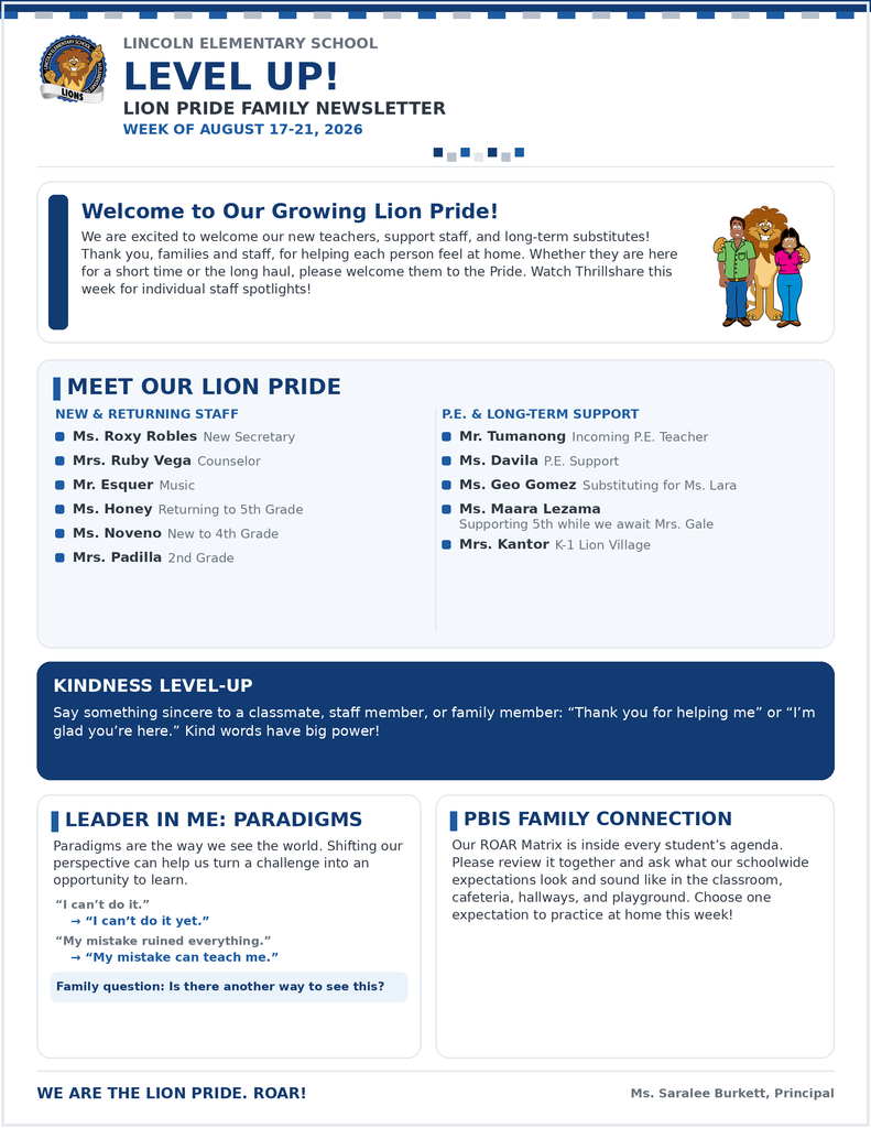 newsletter english