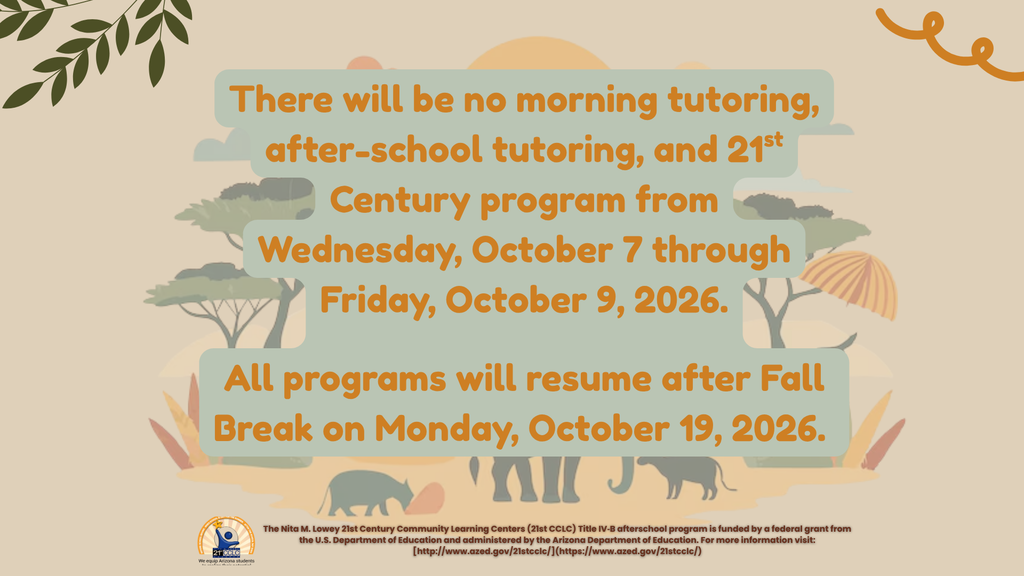 tutoring notice