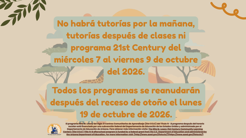tutoring notice