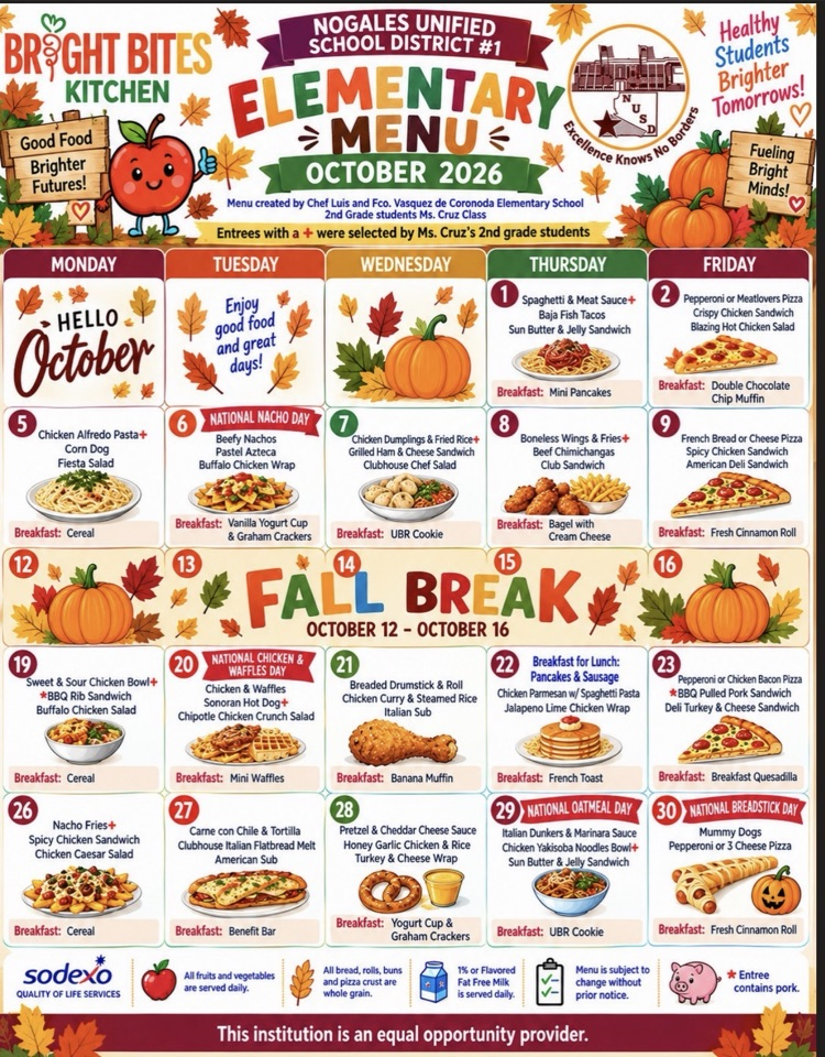 lunch menu