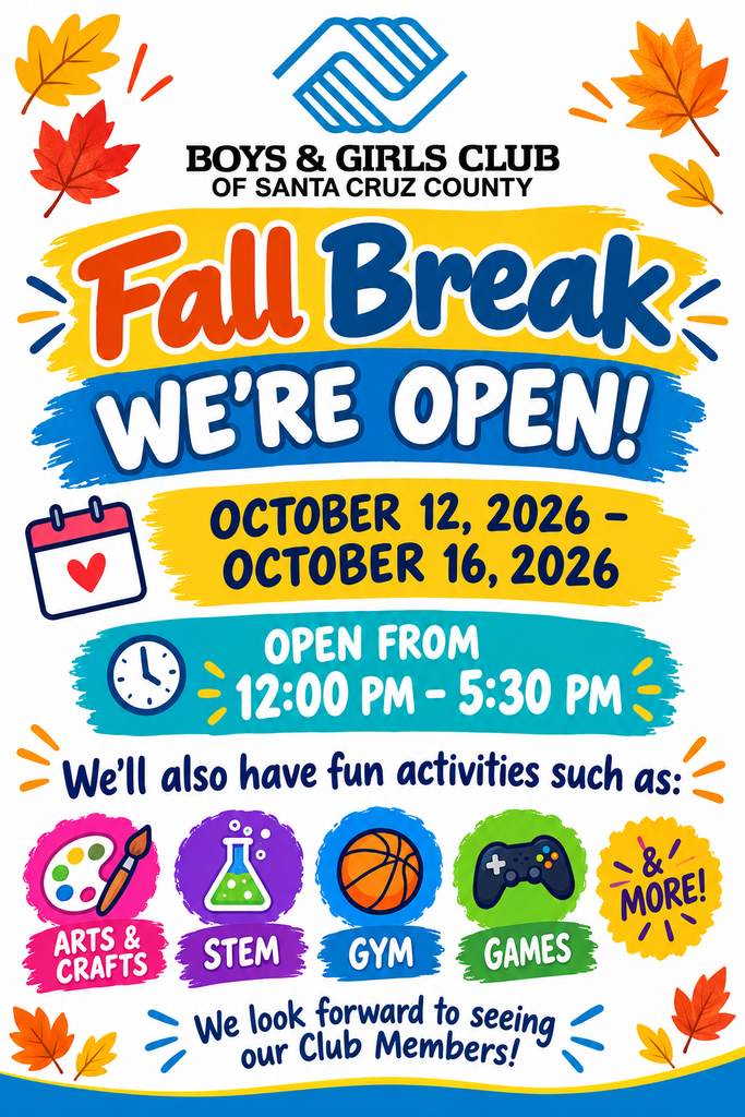boys and girls club fall break
