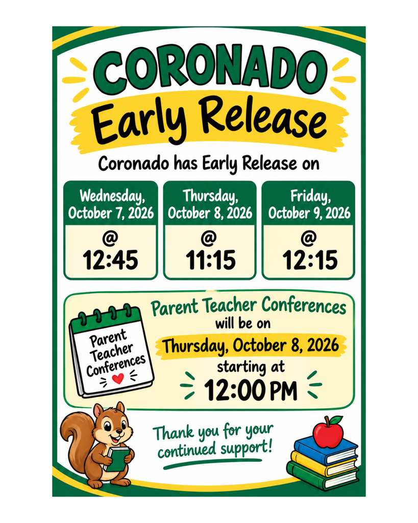 #CoronadoEarlyRelease
