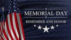 american flag with text saying memorial day remember and honor