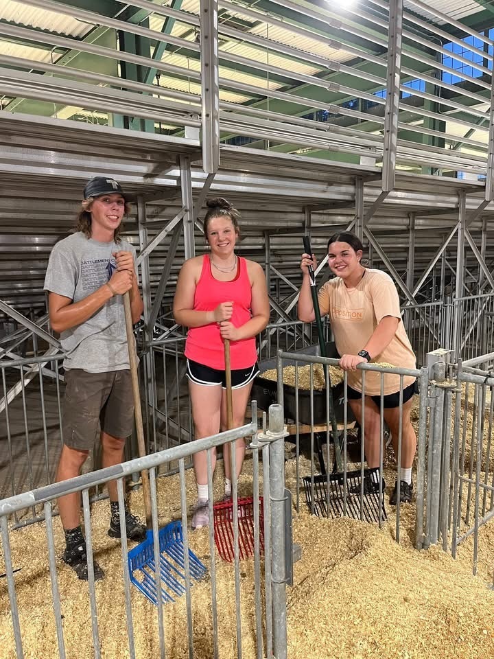 Volunteer work at the state fair.