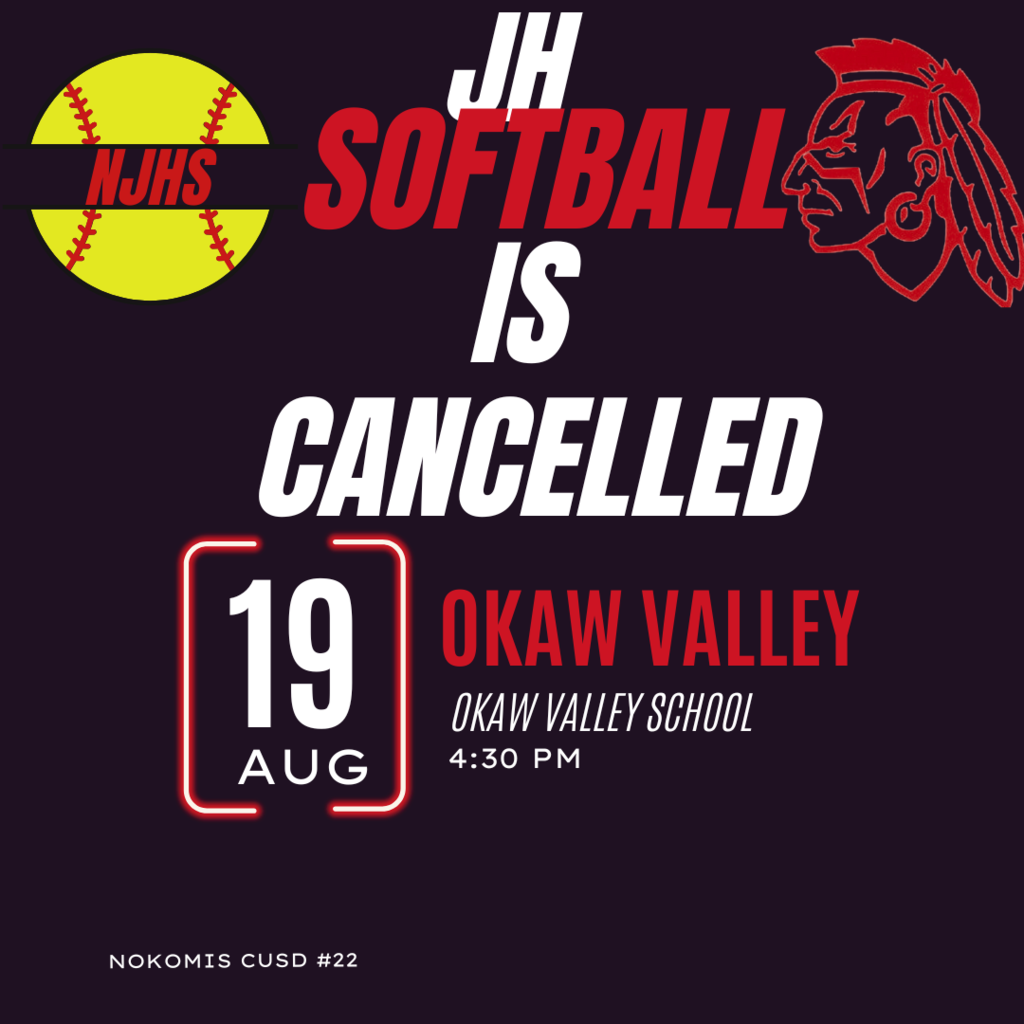 JH Softball is cancelled this evening