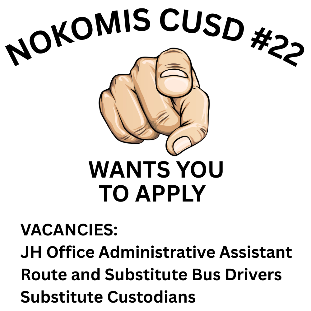 NOKOMIS CUSD #22 open vacancies
