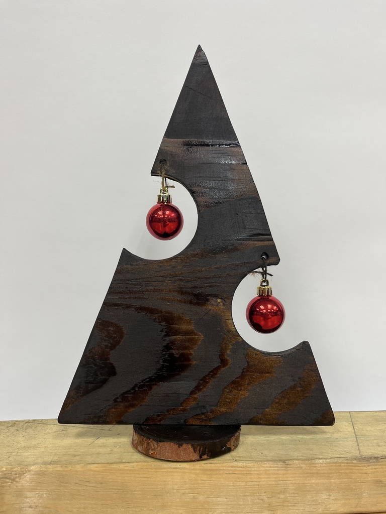 Ag students made Christmas trees.