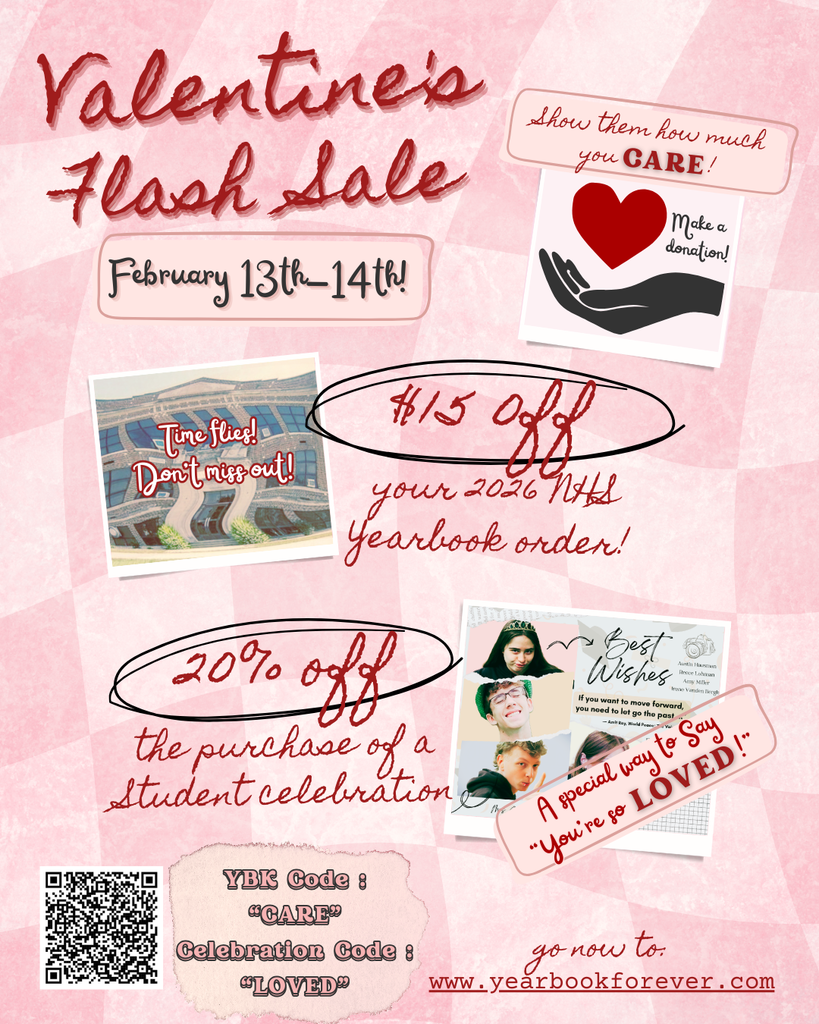 Flash sale on NHS 2026 yearbook and student celebration orders.