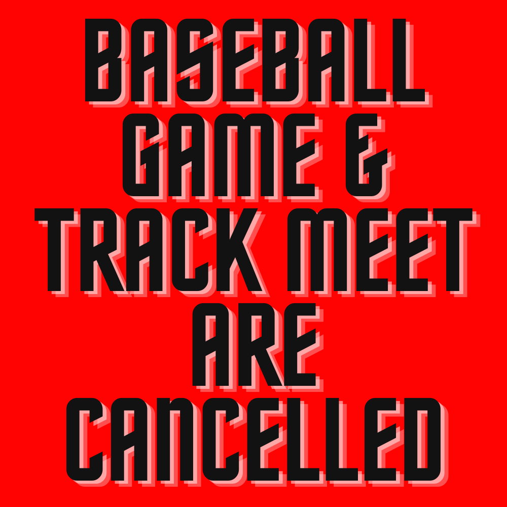 baseball and track cancelled