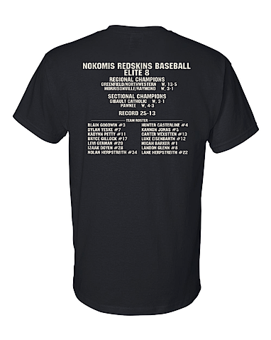 HSBB Elite 8 Shirts Back