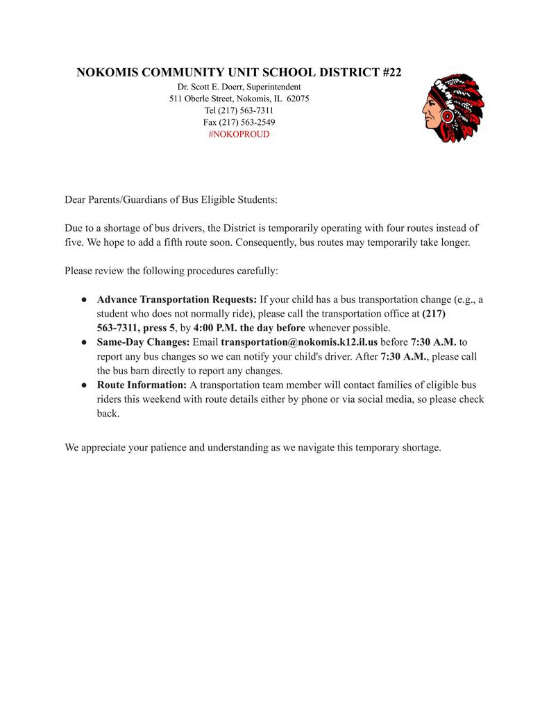 Transportation Update