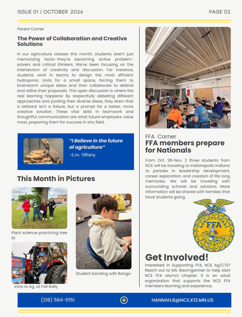 The Owl Report NCE Ag Class Pg. 2