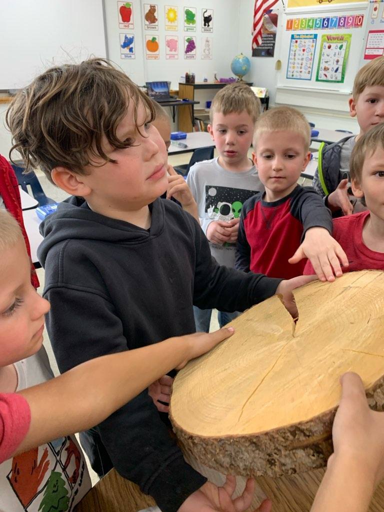 Kindergarten Arbor Day with Norman County SWCD