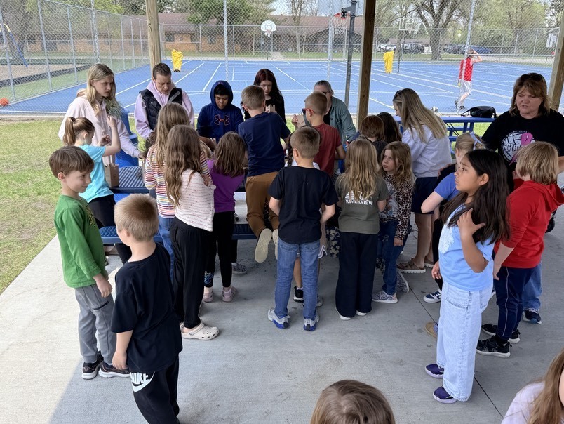 2nd and 3rd graders participated in the Ticcit tree presentation and planting with Tina Lecy.