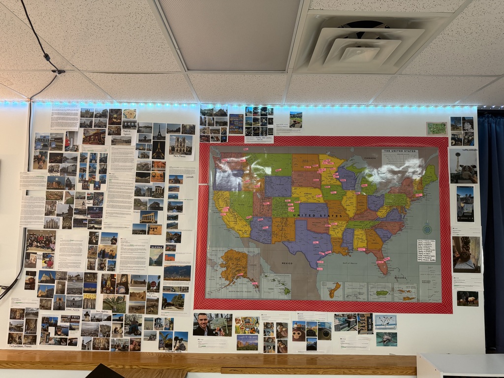 The fourth graders’ travel buddies made it back home to us! They visited 22 different states and 11 countries. One even went to the Winter Olympics in Milan! We have a couple still out traveling and hope they make it back soon! Allison Worms (Grefsrud) 4th grade teacher Norman County East